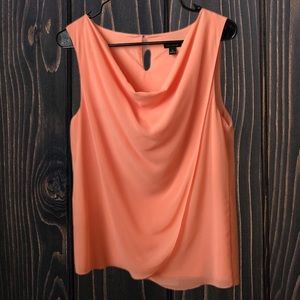 Ann Taylor Silky Peach Blouse